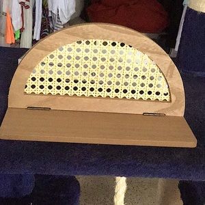 Small rattan shelf